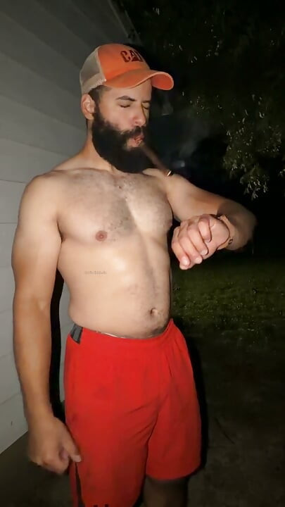 Muscle Cub Cigar and Cum Outdoors