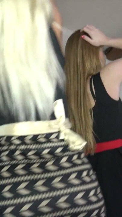 Flashing Gym Girls at Home Doing Yoga and Stretching after Panties and Thongs Try on in Short Skirts and Dresses | Clip 1