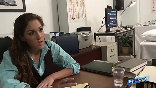 Sexy female doctor gets her pussy screwed by muscular black guy at hospital