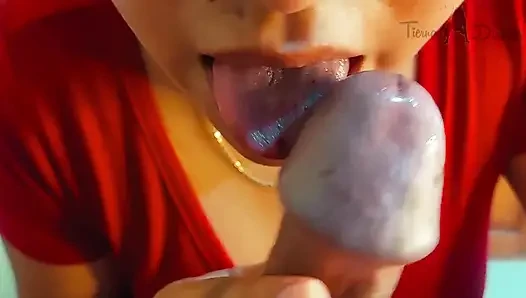 Close-up: I Gave a Special Treatment to His Glans and Frenulum (unexpected Ending)