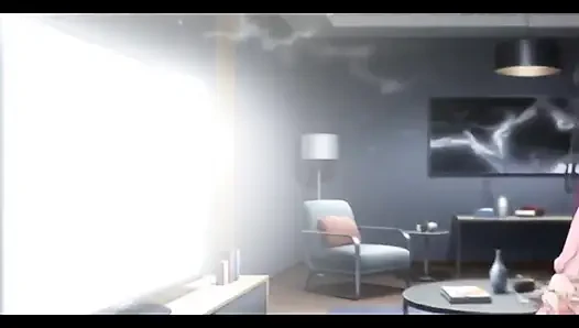 Rias Gremory bertemu suaminya setelah bekerja. Rias Gremory Hentai Cosplay