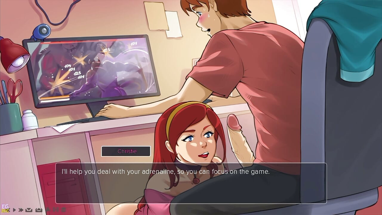 밀프 Plaza 49 - 게임하는 동안 아무 데도 없는 의붓여동생이 나타나 오럴을 해줬어 - Eroticgamesnc