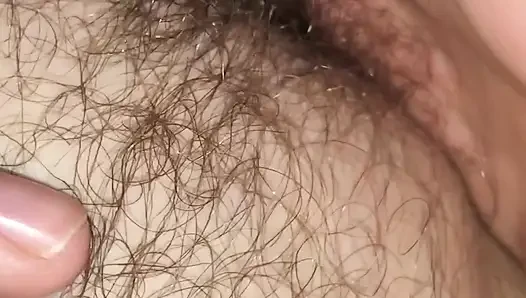 Fingering deep! Natural Wife gets wet and cum moaning
