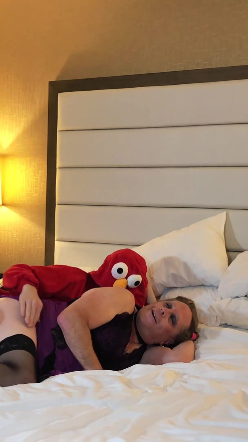 Elmo Top with His Giant Cock