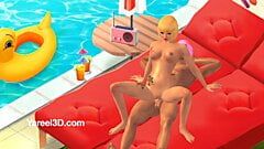 Calda azione di gioco sessuale in 3D con sesso anale e bondage! gioca gratis!