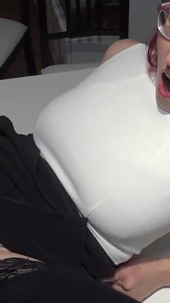 Spectacular moment from "German redhead Mature Teacher seduce Nerd Boy to Fuck at Piano Lesson"