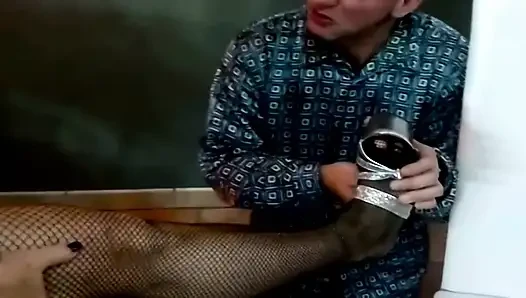 Tante girang perancis rambut pirang toket besar dientot habis-habisan