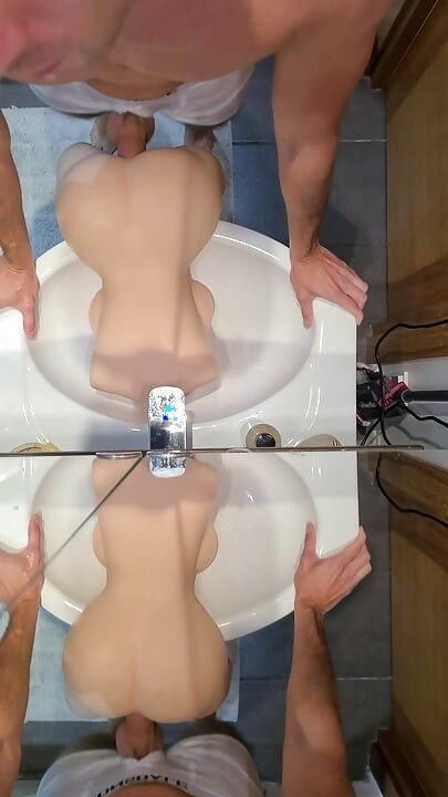 Fucking Sex Doll in Sexy White Boxers Though Fly on Many Cameras