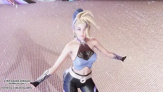 MMD Aespa - драма - Akali Sexy Kpop, танец лиги легенд, хентай без цензуры 4K 60FPS