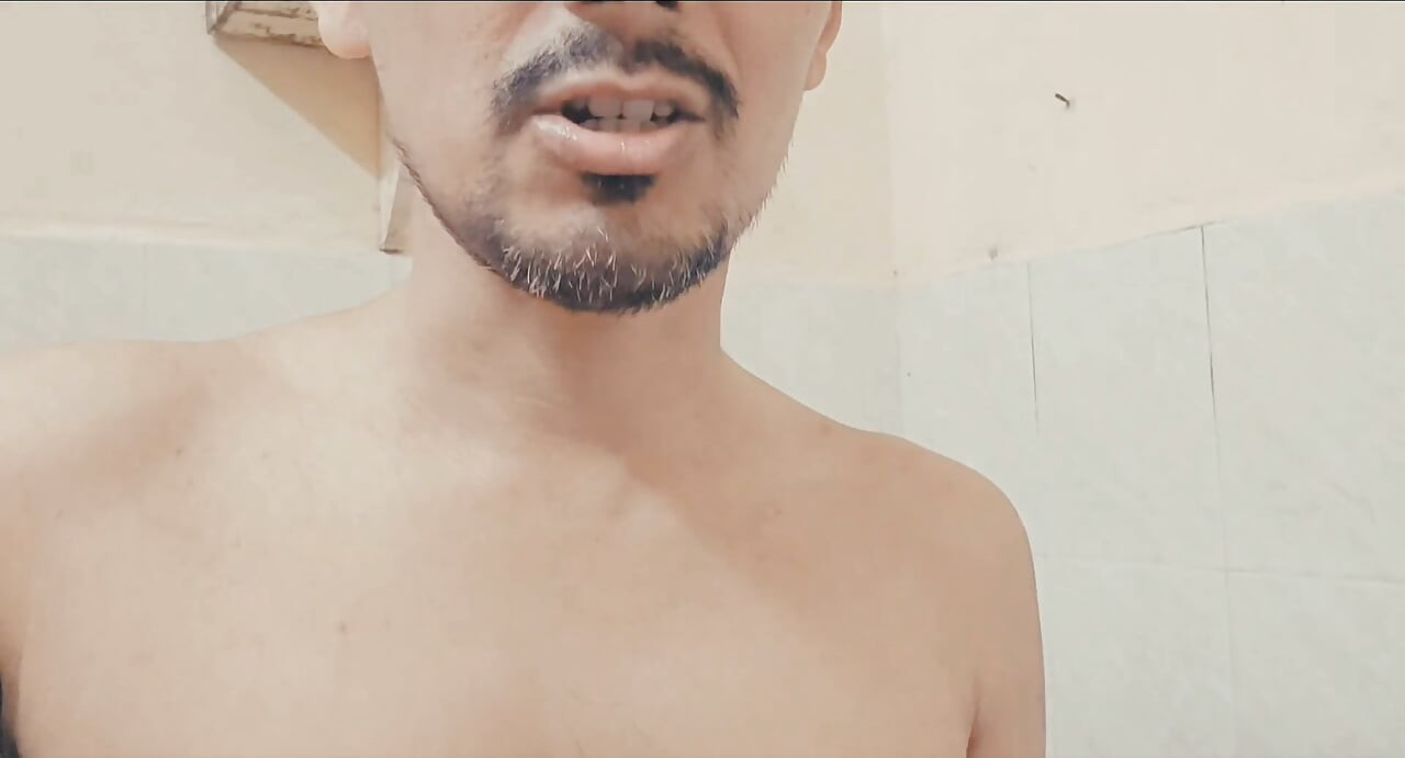 Pakinoon Did Not Cum For A Week, So He Had Huge Masturbate With Intense Moan In The Bathroom, Cummed Lot & Took His Bath