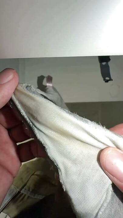 She left her wet panties for me and asked kindly to fill out with cum