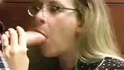 Granny cum in mouth