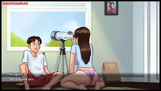 Summertime Saga Part 26 By DarkCookie - Busty Stepsis Gets Her Pussy Lick By Lucky Stepbro
