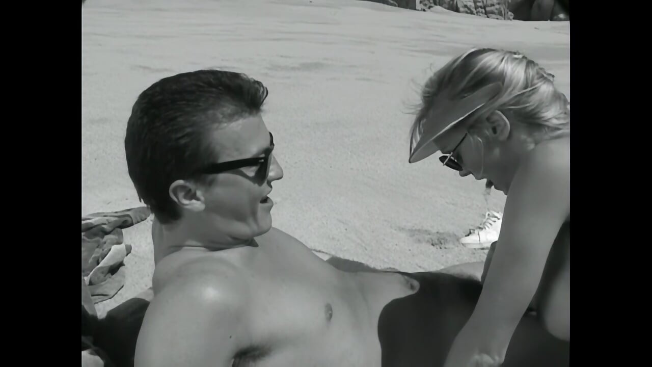 Crystal Wilder Fucked Hard on the Beach by Two Big Cocks