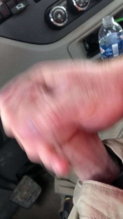 Another cumshot at work