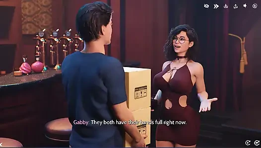 Setelah minum anggur & mengoda, gabby menarik Alexis keluar dari sue ke kamar pribadi klub malam untuk striptis VIP & seks yang penuh gairah