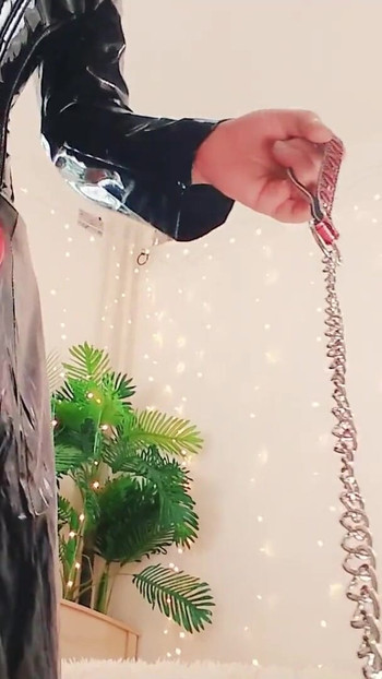 Must-share moment from "Leash and collar: strap-on video (Arya Grander) fetish Mistress dirty talk - hot pin up blonde Domme"