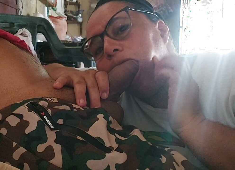 sucking a soldier's dick