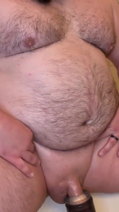 Chubbyfreak37 chubby hairy guy masturbates with sex toy in bathtub – intense orgasm – on Stripchat | Clip 1