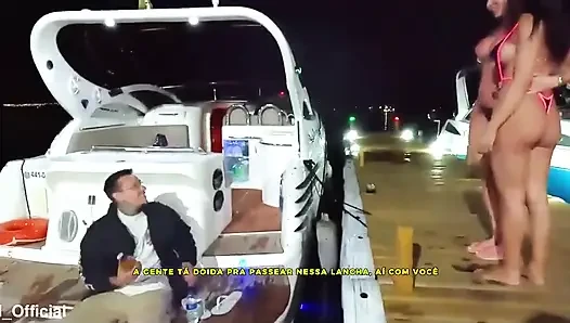 Eine Fahrt mit meinem Boot mit Elisa Sanches endet immer mit heißem Sex und Ausschweifung, wir haben viel Sex auf den Meeren! - Komplett in