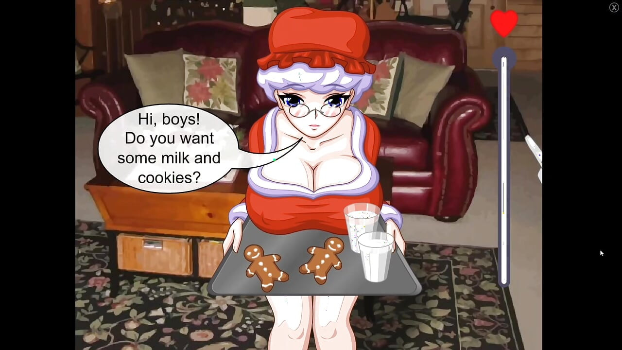 Mrs. Santa's Helpers - A hot threesome with elfs and a sexy Mrs. Claus