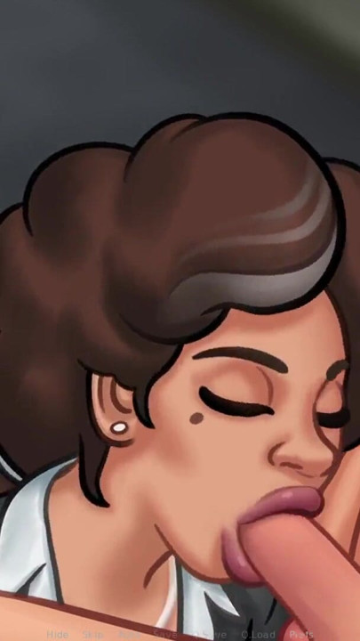 My Mexican Maid Consuela blows me in return for saving her from ICE raid in our town in Summertime Saga | Clip 1