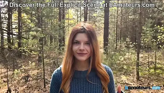 Nature Brings Out the Best in Me! Amateur Sucks Cock in the Woods at bAmateurs