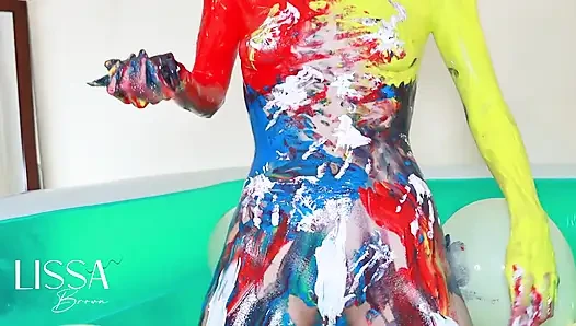 Messy and Wet Body Paint