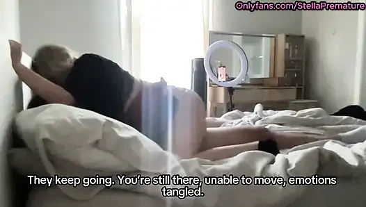 Cuckold Husband Gets Sloppy Seconds After Watching the Bull Breed Me - StellaPremature Cumshot Compilation