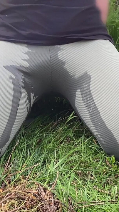 Peeing in my pants outside | Clip 1