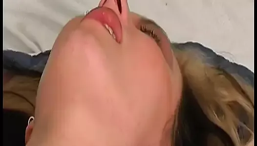 A thick blonde lady from Germany adores a rod in her ass