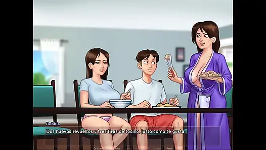 Pregnant stepmom has too much desire for sex and so does my stepsister - summertime saga