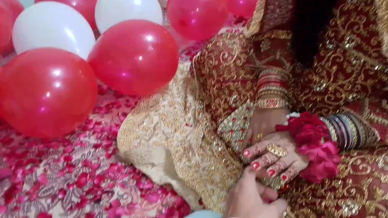 First night is always special - new Indian couple with dirty talk .