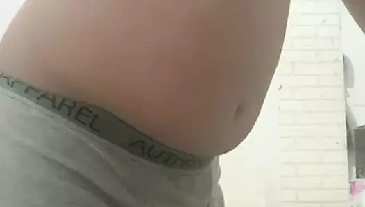 Inflating Inflatables porn video – Gay boy inflating his belly with air and water