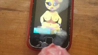 My first cum tribute on Toy Chica