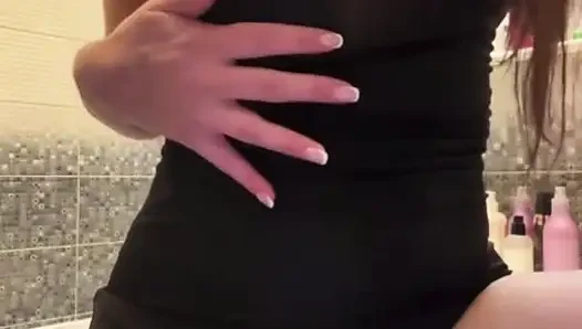 My stepmom fucks her ass with her fingers