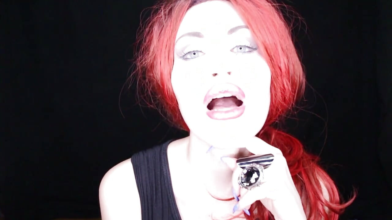 Redhead Italian mistress in black boots humiliates you