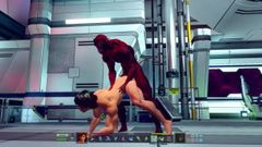 Yaoi, jeu de parodie de porno gay, sauvetage de petits amis, porno gay en 3D