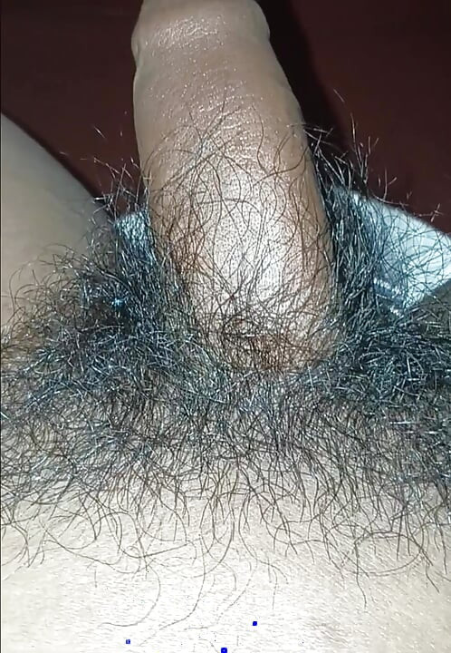 Peluda polla masturbación con la mano en el baño