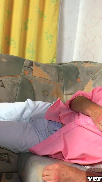 German stepdaughter persuades her stepdad to have family sex | Clip 1