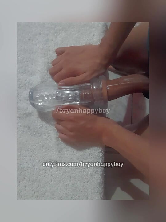 Cute twink fucks a pocket pussy for the first time