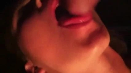 Girl receives cum in her mouth