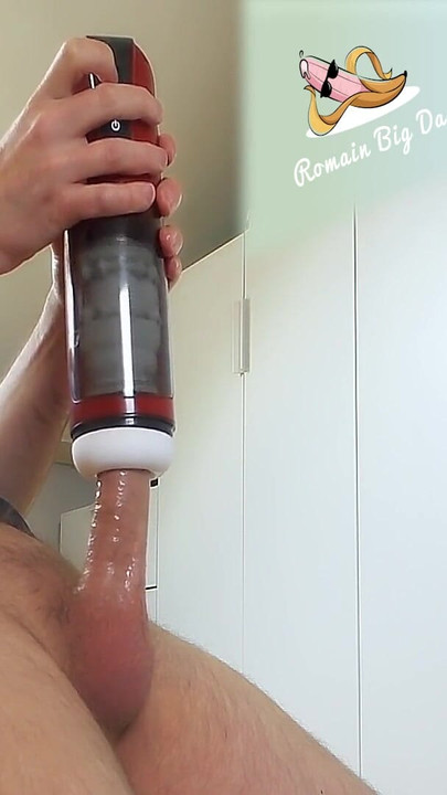 Spectacular moment from "Autoblow Strong Sucking Male Masturbator intense Orgasm"
