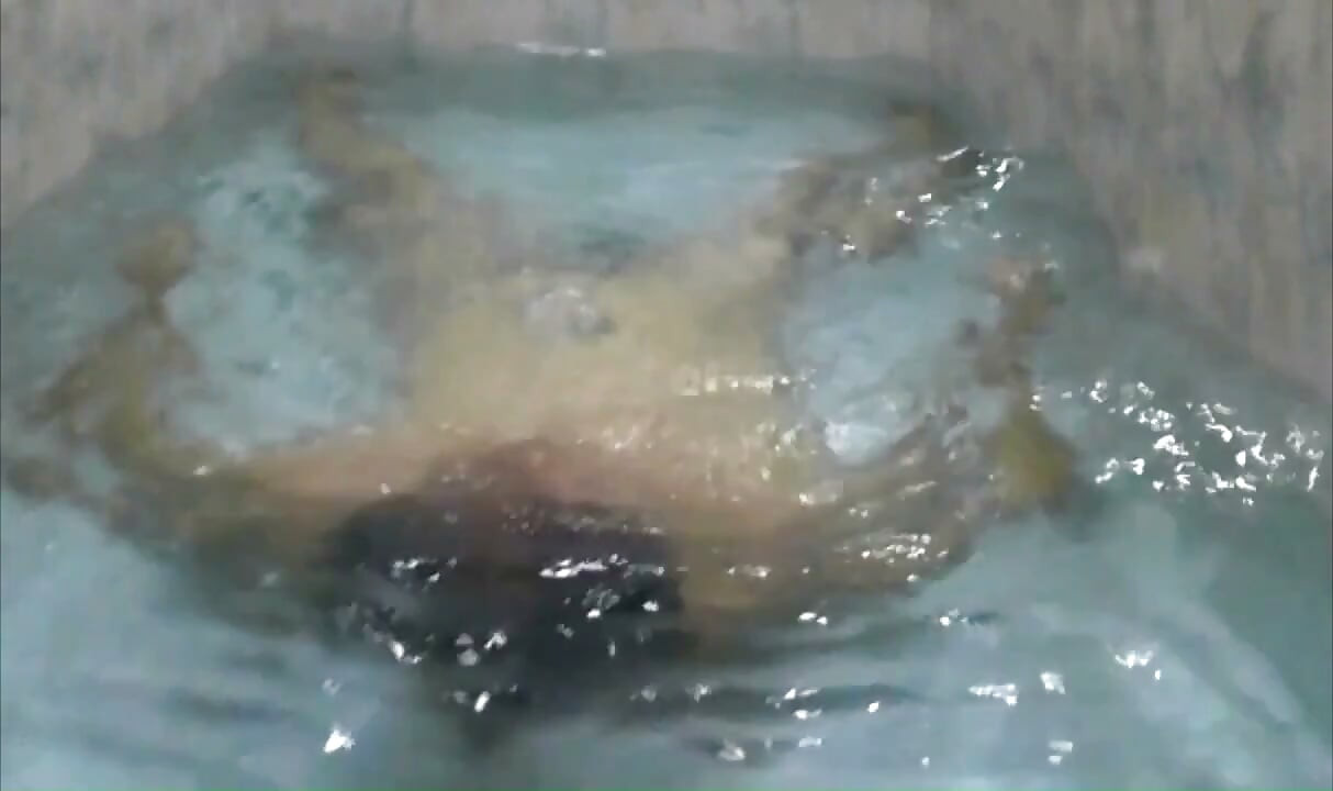 Bandar sissy bathtub underwater crazy flexible poses