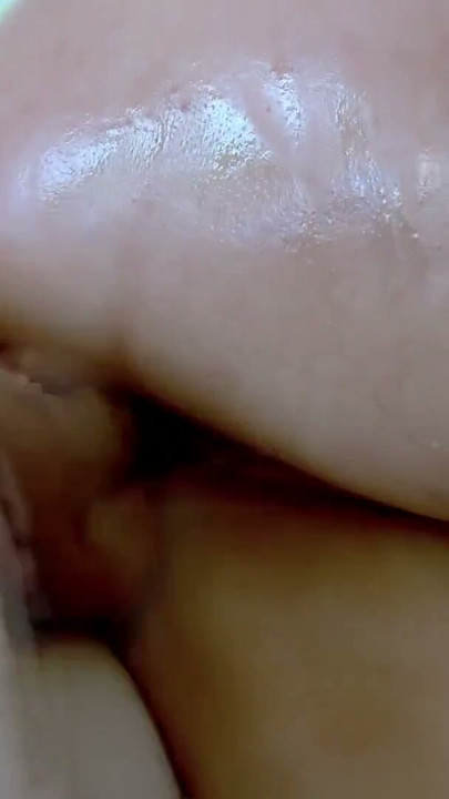 Oil shower for Mylene Johnson's big tits and deep anal | Clip 1
