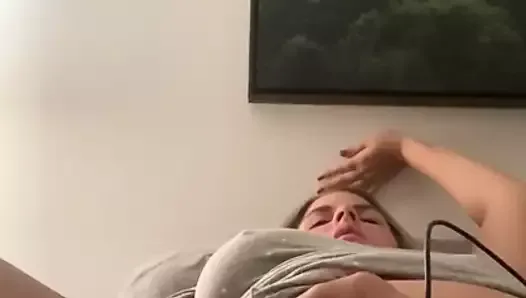 Blonde Orgasms With Vibrator