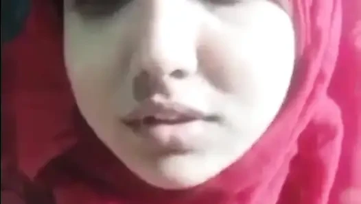 Pure Indian Desi girl Pressing boobs