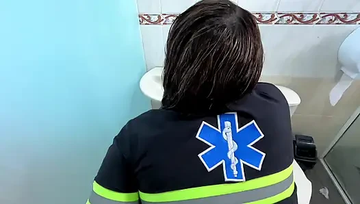 PARAMEDICS have sex in the hospital bathroom