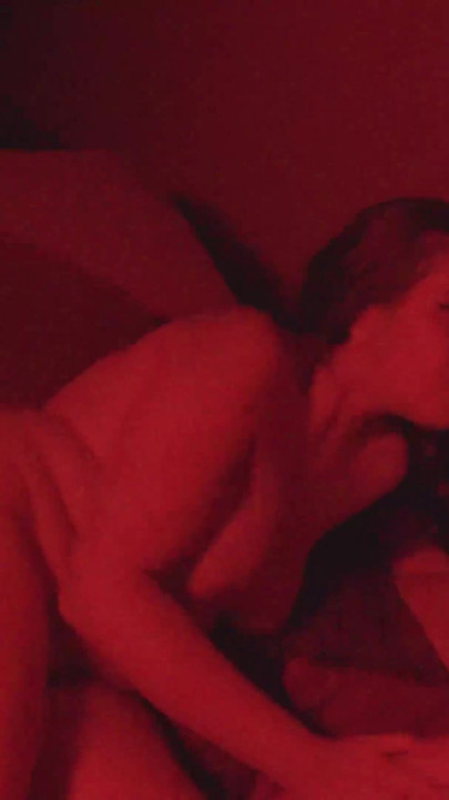 Busty Curvy Girl Tied up Gets Fucked Standing up at a Swingers Club. She Sucks Two Cocks at Once From Strangers