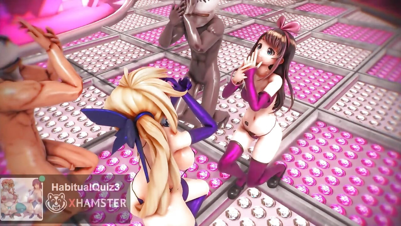 mmd r18 Kizuna AI & Mirai Akari Lam 3d hentai sexanimatie ntr bdsm klaarkomen neuken anaal creampie vrchat